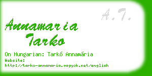 annamaria tarko business card